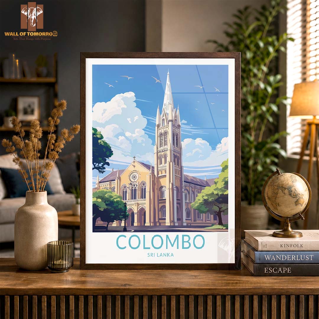 Colombo Sri Lanka Travel High Quality Glass Frame Wall Décor