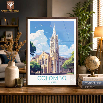 Colombo Sri Lanka Travel High Quality Glass Frame Wall Décor