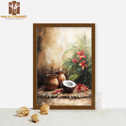 Sri Lankan Kitchen Art High Quality Glass Frame Wall Décor