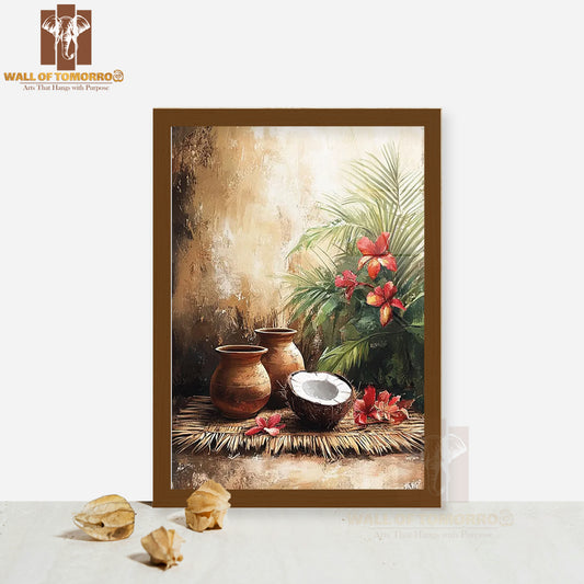 Sri Lankan Kitchen Art High Quality Glass Frame Wall Décor