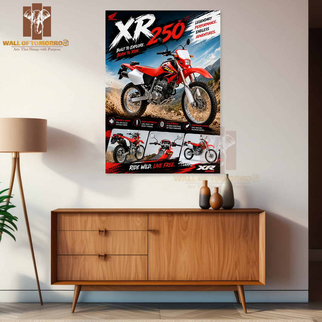 Honda XR Bike High Quality Unframed Poster Print & Waterproof Poster Print Wall Décor in Sri Lanka (Copy)