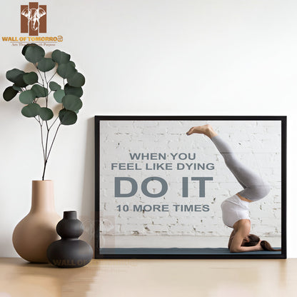 Fitness Motivation Quote with Motivational Text High Quality Unframed Poster Print & Waterproof Poster Print Wall Décor