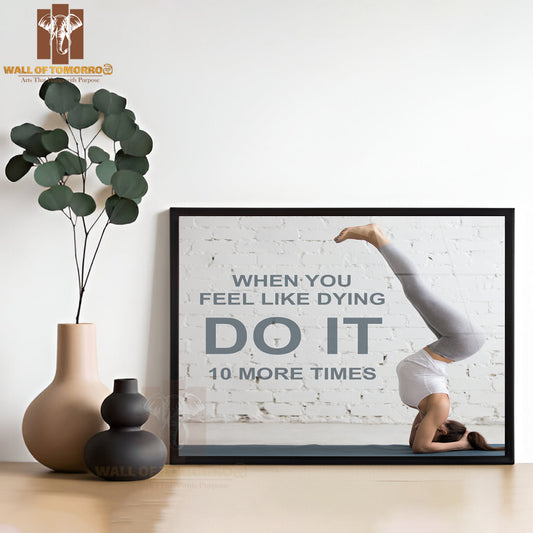 Fitness Motivation Quote with Motivational Text High Quality Unframed Poster Print & Waterproof Poster Print Wall Décor