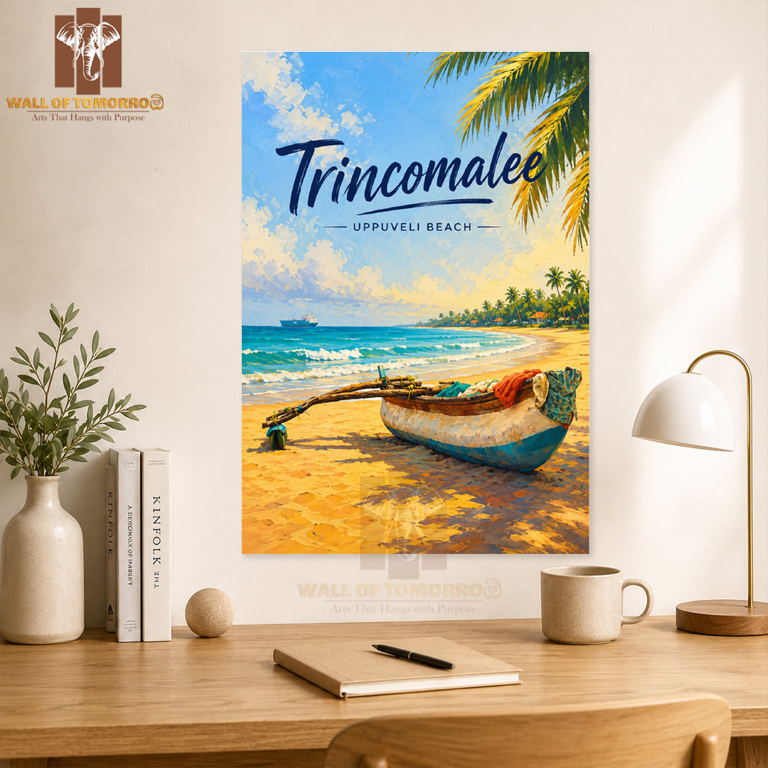 Trincomalee Uppuveli Beach Sri Lanka Travel High Quality Unframed Poster Print & Laminated Poster Print Wall Décor