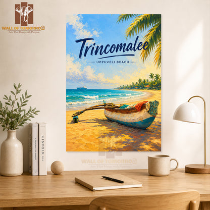 Trincomalee Uppuveli Beach Sri Lanka Travel High Quality Unframed Poster Print & Laminated Poster Print Wall Décor