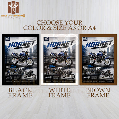 Honda Hornet Bike High Quality Glass Frame Wall Décors in Sri Lanka