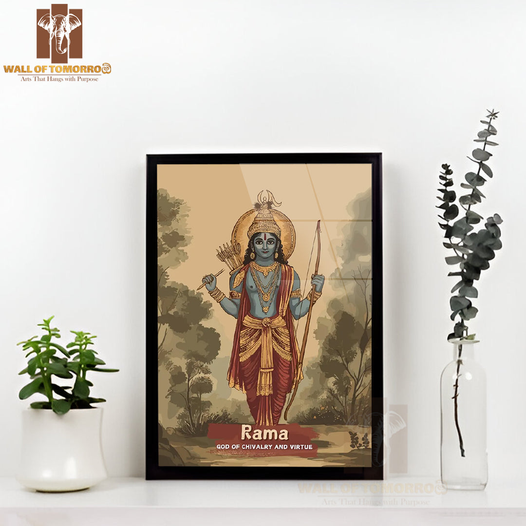 Rama Religious High Quality Glass Frame Wall Décors in Sri Lanka