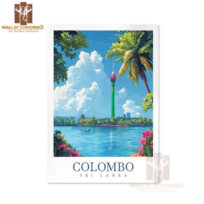 Colombo Sri Lanka Travel High Quality Unframed Poster Print & Laminated Poster Print Wall Décor