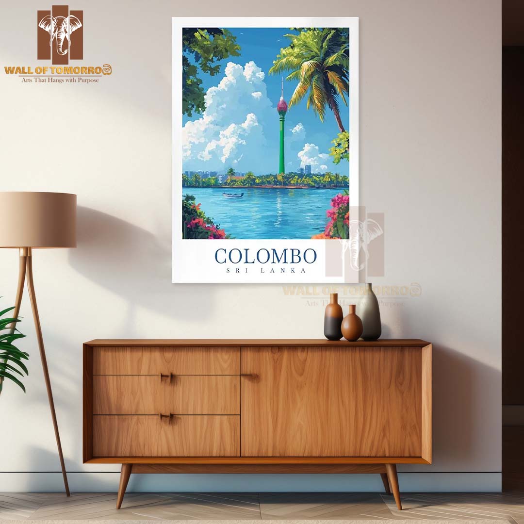 Colombo Sri Lanka Travel High Quality Unframed Poster Print & Laminated Poster Print Wall Décor