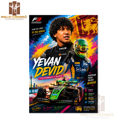 Yevan Devid Sri Lanknkan F3 Driver High Quality Unframed Poster Print & Waterproof Poster Print Wall Décor