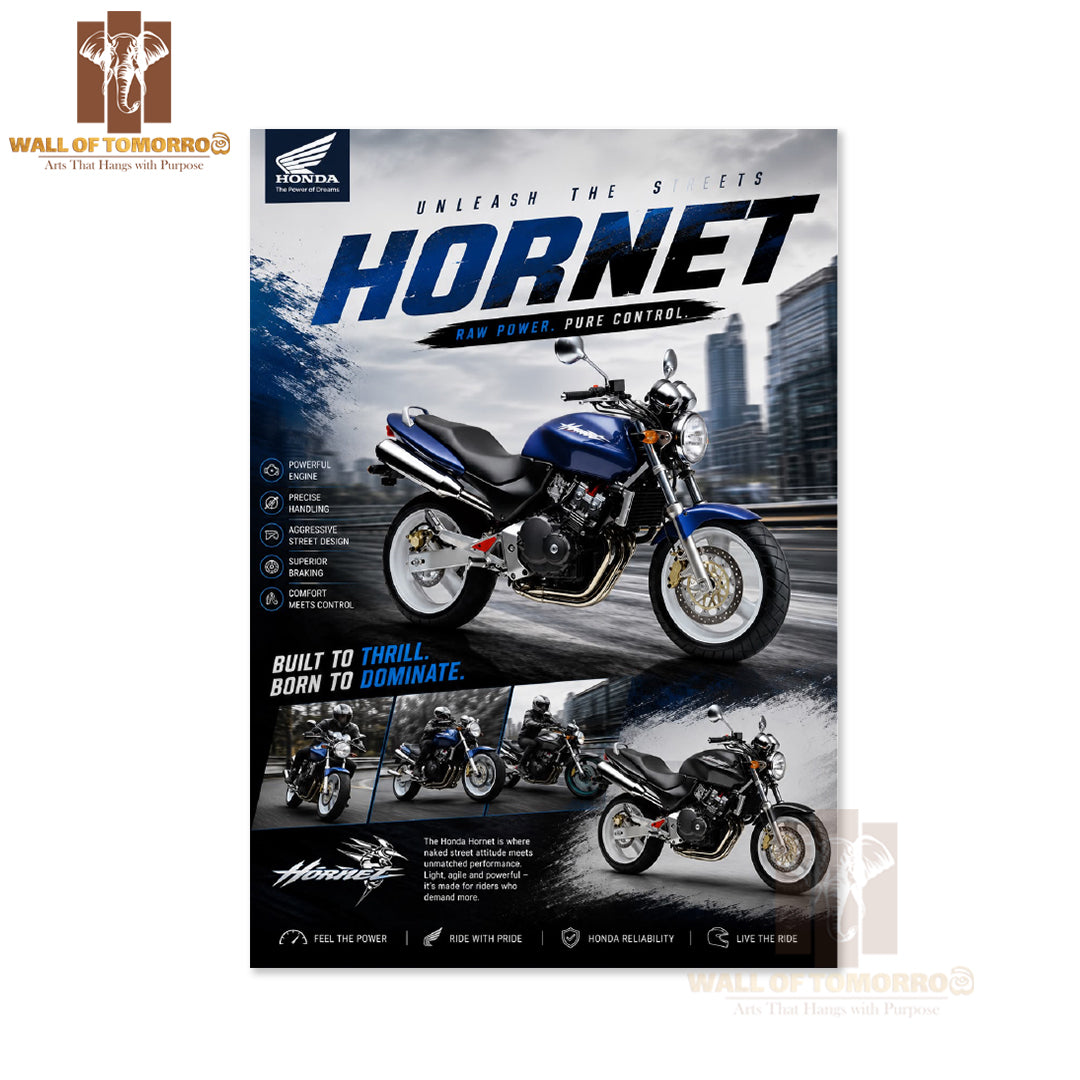 Honda Hornet Bike High Quality Unframed Poster Print & Waterproof Poster Print Wall Décor in Sri Lanka (Copy)