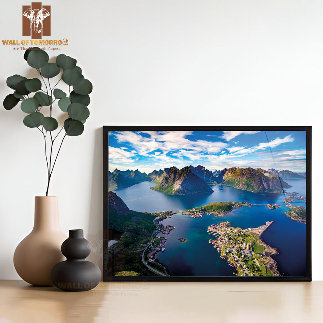 Lofoten Islands Is an Archipelago in the County of Nordland, Norway High Quality Unframed Poster Print & Waterproof Poster Print Wall Décor