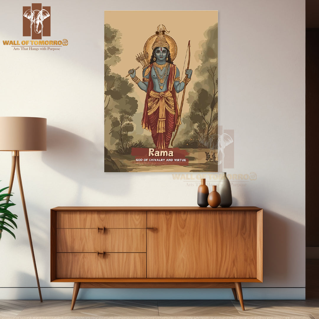 Rama Religious High Quality Unframed Poster Print & Waterproof Poster Print Wall Décor in Sri Lanka