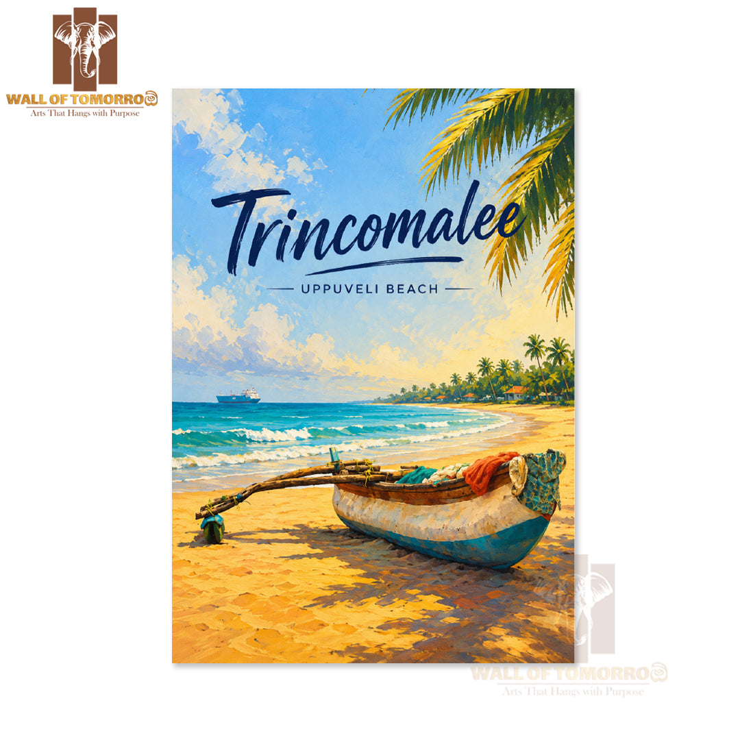 Trincomalee Uppuveli Beach Sri Lanka Travel High Quality Unframed Poster Print & Laminated Poster Print Wall Décor
