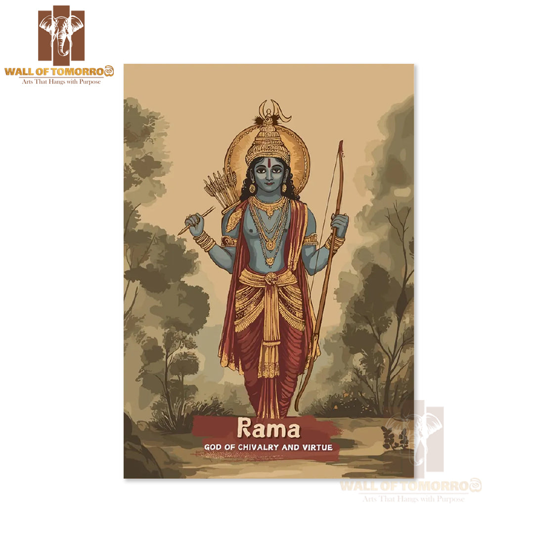 Rama Religious High Quality Unframed Poster Print & Waterproof Poster Print Wall Décor in Sri Lanka