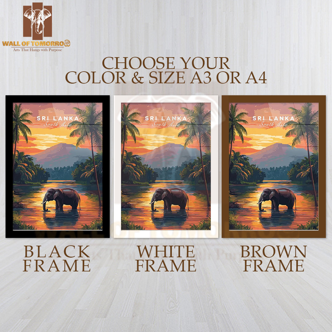 Sri Lanka Travel High Quality Glass Frame Wall Décor