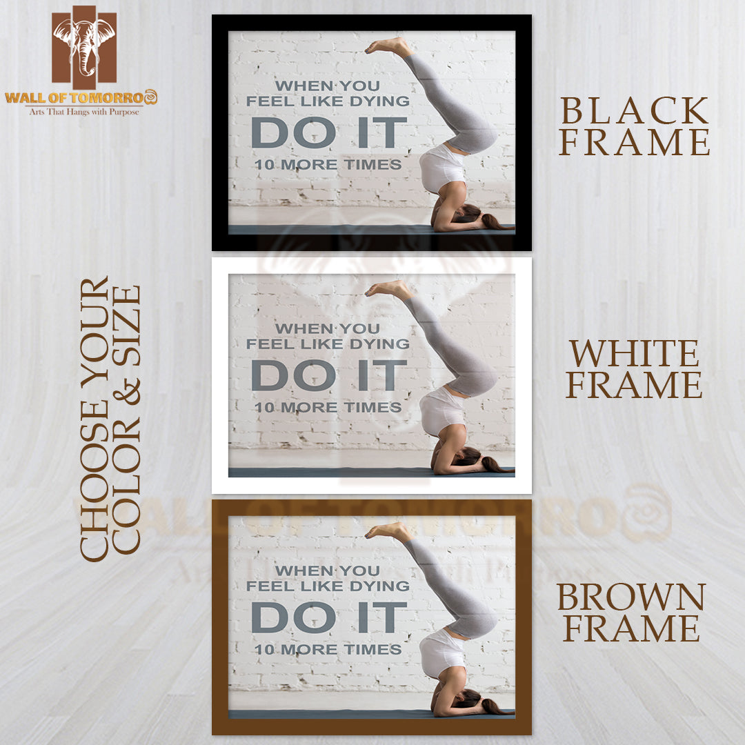 Fitness Motivation Quote with Motivational Text High Quality Unframed Poster Print & Waterproof Poster Print Wall Décor