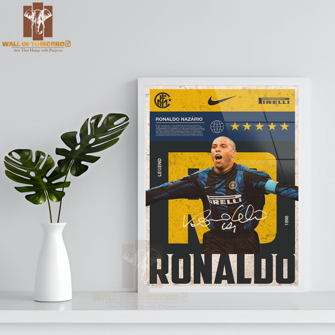 Famous Soccer Player Signature & The Significance of The Moment Sports High Quality Glass Frame Wall Décor