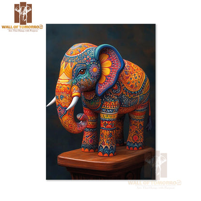 Sri Lankan Elephant Figurine Art High Quality Unframed Poster Print & Waterproof Poster Print Wall Décor