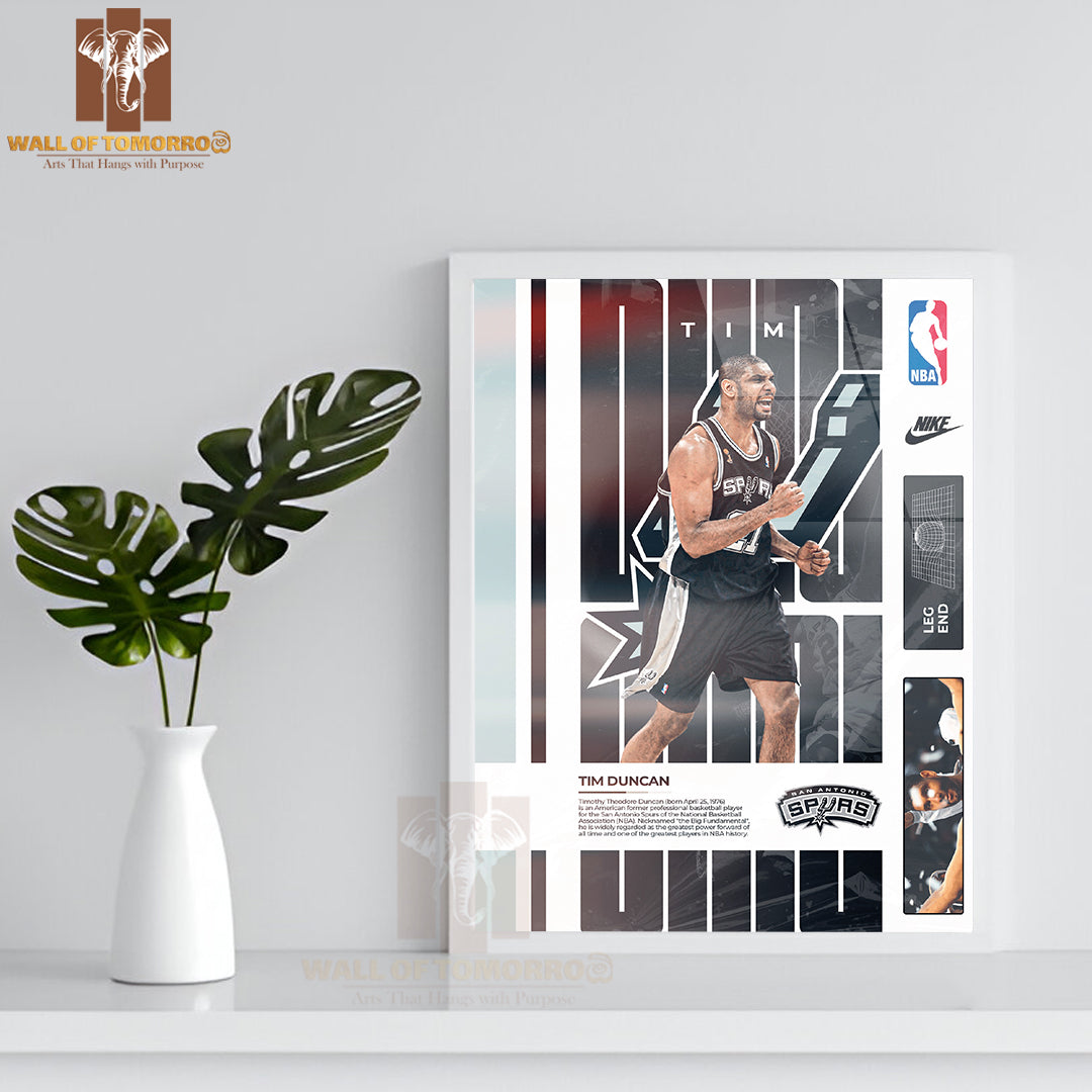 A Close-Up of a Famous Basketball Team Player in Jersey Sports High Quality Glass Frame Wall Décor