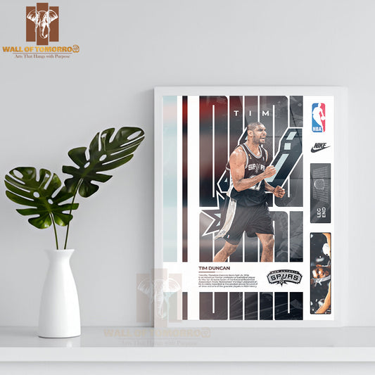 A Close-Up of a Famous Basketball Team Player in Jersey Sports High Quality Glass Frame Wall Décor