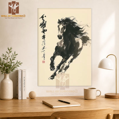 Dynamic Horse Painting Animals High Quality Unframed Poster Print & Laminated Poster Print Wall Décor in Sri Lanka