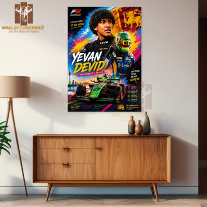 Yevan Devid Sri Lanknkan F3 Driver High Quality Unframed Poster Print & Waterproof Poster Print Wall Décor