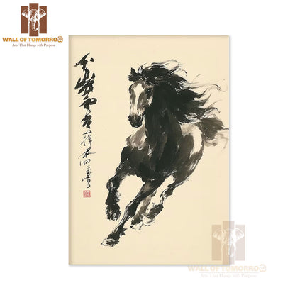 Dynamic Horse Painting Animals High Quality Unframed Poster Print & Laminated Poster Print Wall Décor in Sri Lanka