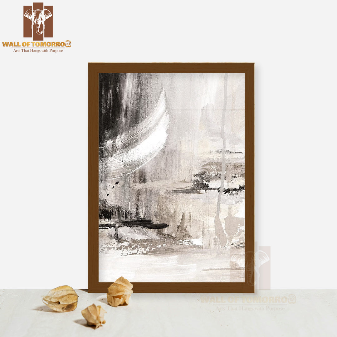 Abstract Thoughts Painting High Quality Glass Frame Wall Décor