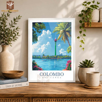 Colombo Sri Lanka Travel High Quality Glass Frame Wall Décor