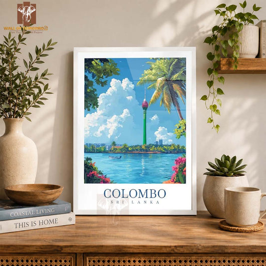 Colombo Sri Lanka Travel High Quality Glass Frame Wall Décor