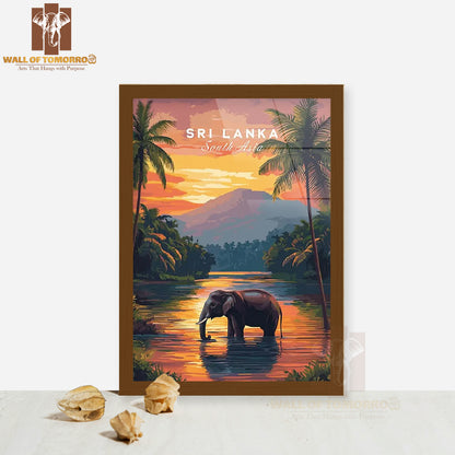 Sri Lanka Travel High Quality Glass Frame Wall Décor