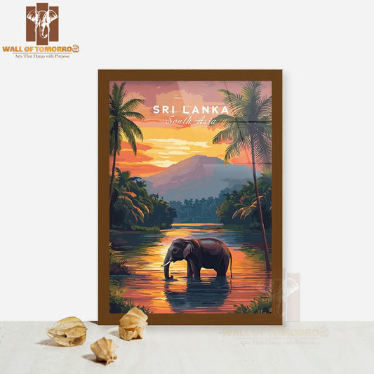 Sri Lanka Travel High Quality Glass Frame Wall Décor